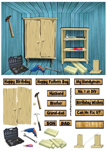 Handyman Card  - Various greetings