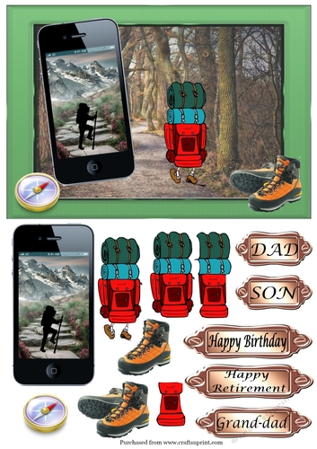 Hiking Phone Card