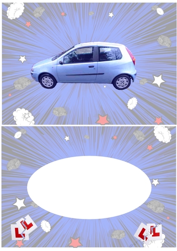 Insert for Driving Test Pass, silver blue Fiat Punto cup 928421_3656