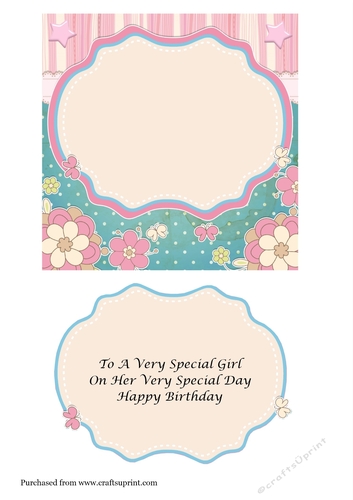 Insert for Girl & Pink Unicorn card 935080_3656