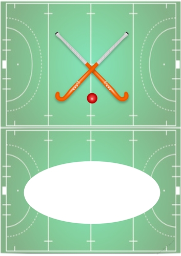Insert for Field Hockey phone cards cup 872001_3656 and 872002_3656