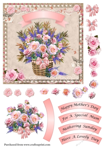 Basket of Flowers Mothers Day