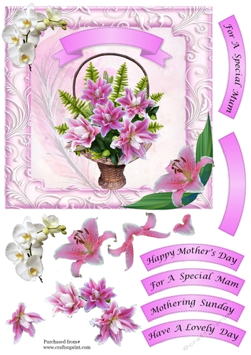 Basket of Stargazer Lilies - Mothers Day