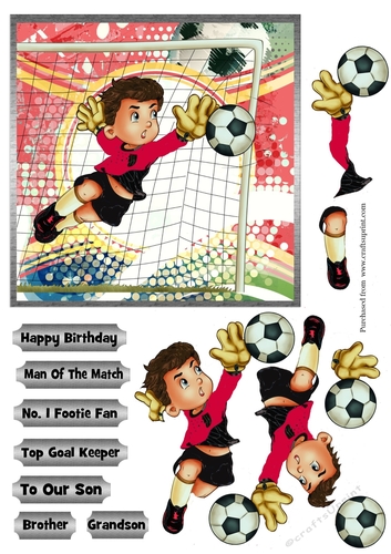Football Goalie in red