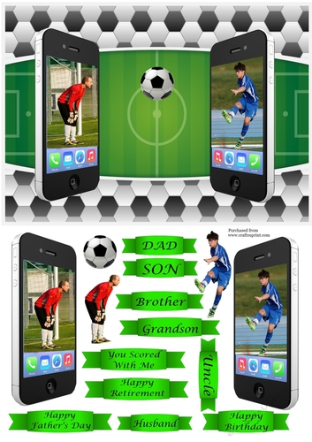 Football Dual Phones - various greetings