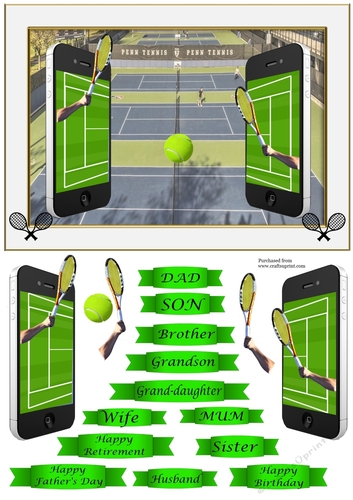 Tennis Dual Phones - various sentiments