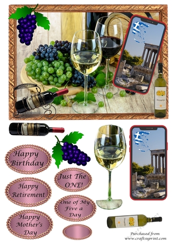 Wine Drinker Phone card - female version