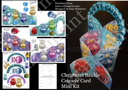 Christmas Bauble Cascade Card Kit