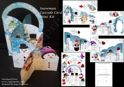 Snowman Cascade Card Kit