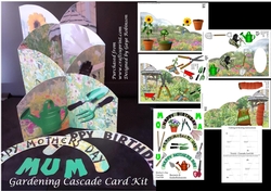 Gardening Cascade Card Kit - Mothers Day or Birthday