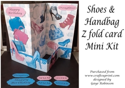 Shoes & Handbags Z fold card mini kit