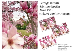 Pink Blossoms Tunnel Card Mini Kit