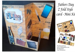 Fathers Day Z Fold Card - Mini Kit