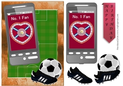 Football Phone Card for Heart Midlothian Fan