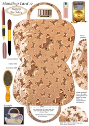 Handbag card 12 with accessories