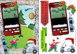 Christmas Golfing Card