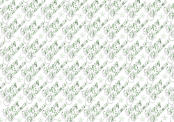 Happy Christmas and stars background green and white