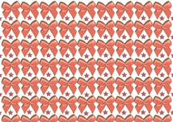 Red bows and stars background sheet