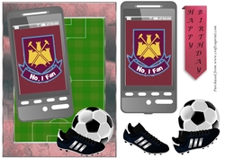 Football Phone Card for Westham Fan Old Badge