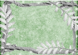 Christmas frame backing paper green