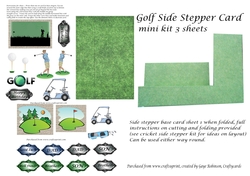 Golf Side Stepper Card Mini Kit 3 sheets