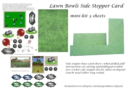 Female Lawn Bowls Side Stepper Mini Kit 3 sheets