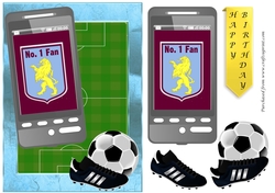 Football Phone Card Aston Villa Fan