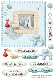 Congratulations Grandparents Baby Boy