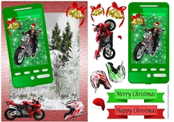 Christmas Motorcycle Phone 2