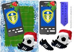 Christmas Football Phone Card Leeds Fan