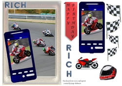 RICH Motorcycle Racing Phone card