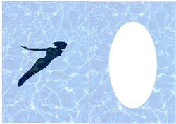 Insert for Female Swimmer Phone card design cup850043_3656