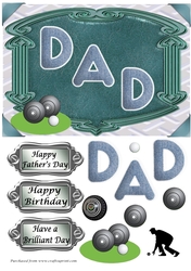 Fathers Day or Birthday DAD Bowls card