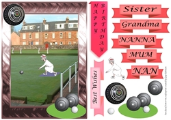 Female Bowls Card