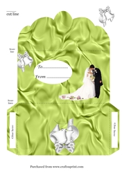 Money Wallet for Wedding, Blessing card green cup831246_3656