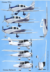 Cessna Aircraft decoupage sheet