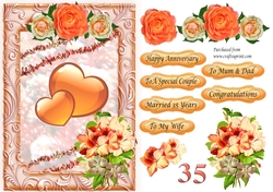 Coral Wedding Anniversary 35 years