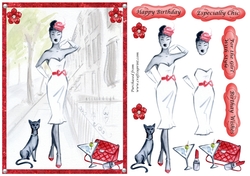 Chic Lady 2 with cat and accessories
