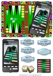 Backgammon Phone Card