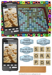 Scrabble Phone Card