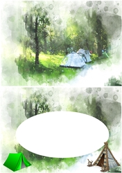 Insert for Camping Phone card 878815_3656