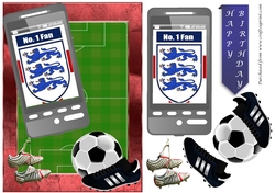 Football phone card for England Fan