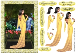 Elegant Lady in Gold