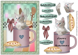 Kitten in a Birthday Mug
