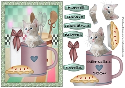 Kitten in a Get Well Soon Mug