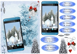 Christmas Church Phone card