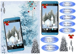 Christmas Church Phone card 2