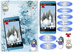 Christmas Church Phone card 3