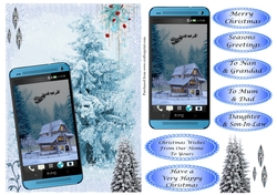 Christmas Cottage Phone card