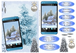 Christmas Cottage Phone card 2